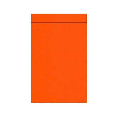 Geschenkzakjes met 2 cm klepje, buiten en binnenzijde uni oranje op sterk geribbeld mat papier.
 