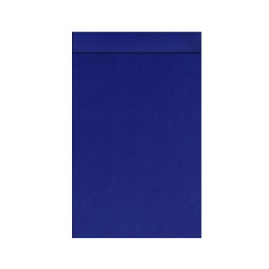 Geschenkzakjes met 2 cm klepje, buiten en binnenzijde uni koningsblauw op sterk geribbeld mat papier.
 