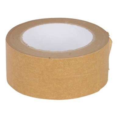 Naturel papier eco tape, 48 mm breed.
 