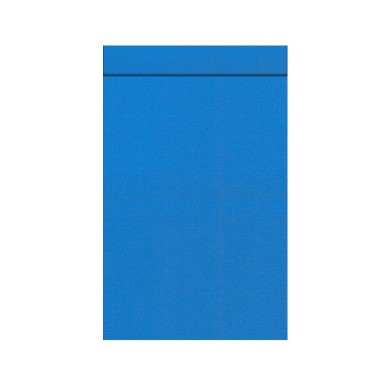 Geschenkzakjes met 2 cm klepje, buiten en binnenzijde uni azuur op sterk geribbeld mat papier.
 