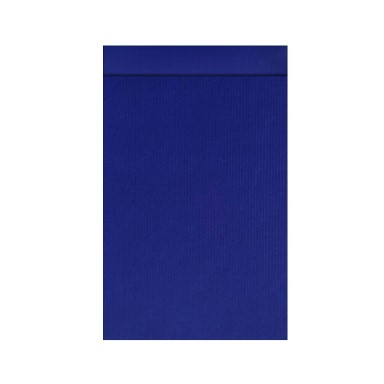 Geschenkzakjes met 2 cm klepje, buiten en binnenzijde uni koningsblauw op sterk geribbeld mat papier.
 