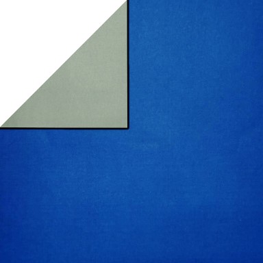 Cadeaupapier een zijde azure blauw en een zijde mint groen op sterk zeer soepel mat papier.
 