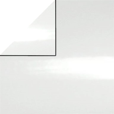 Inpakpapier glanzend wit, sterk papier.
 