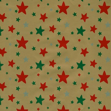 Kerststerren met gouden achtergrond, sterk glanzend wit papier.
 