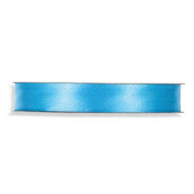 Satijnband turquoise
 