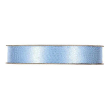 Satijnband licht blauw.
 
