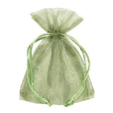 Organza cadeauzakje salie groen.
 